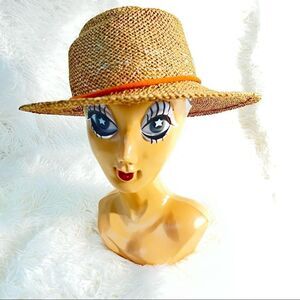 Women’s Wide Brimmed Straw Hat Loose Weave Summer Fun Beach
